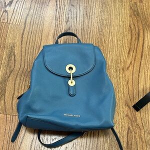 Michael Kors Teal Leather Backpack